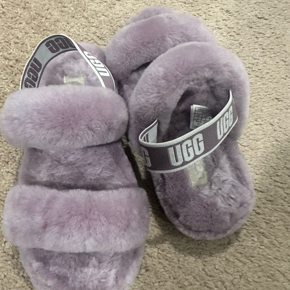 UGG Plush Lavender Slippers